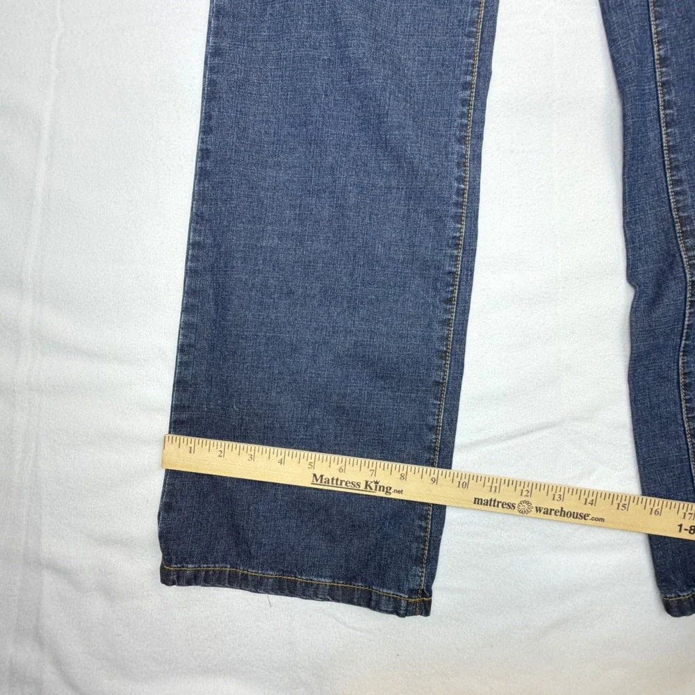 Michael Kors Womens Dark Wash Wide Leg Denim Jeans Blue Size 6 Trouser Style